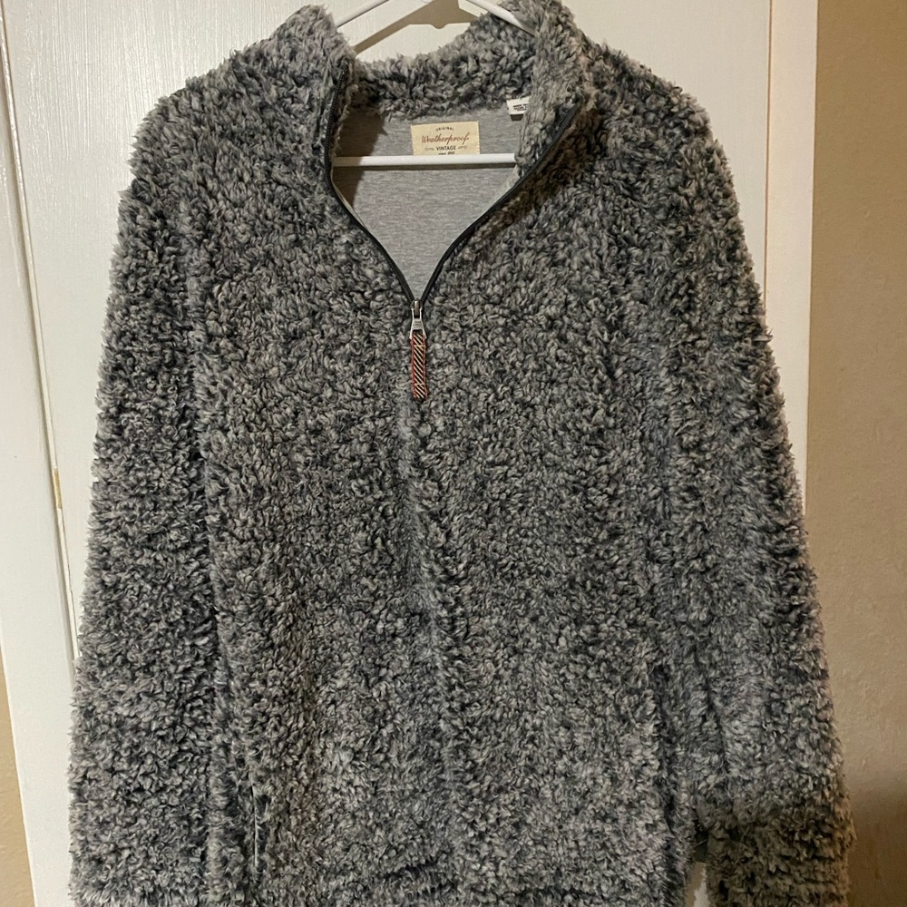 Cozy plush half zip